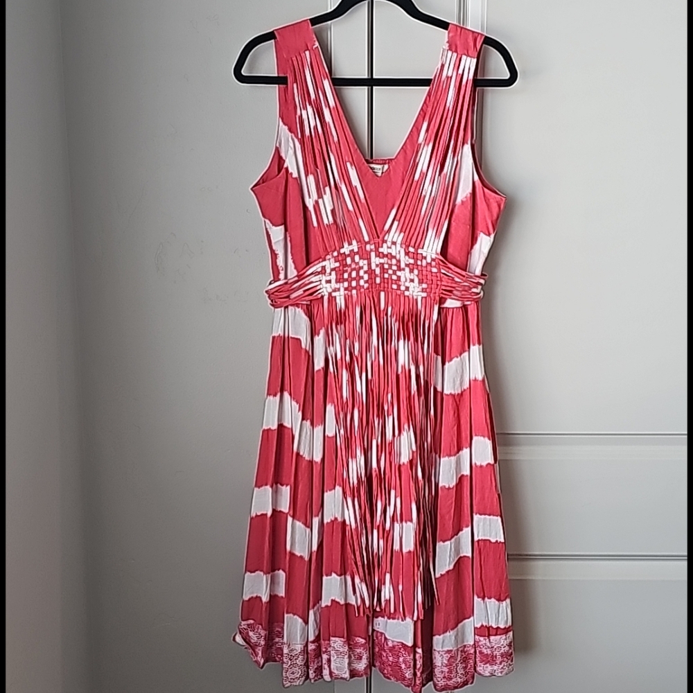 Sundance String-Weaved Design Midi Dress - image 1